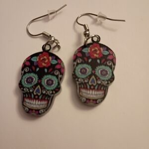 Colorful Skull Earrings